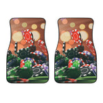 Falling Poker Chips Print Front Car Floor Mats