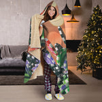 Falling Poker Chips Print Hooded Blanket