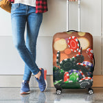 Falling Poker Chips Print Luggage Cover