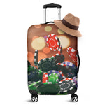 Falling Poker Chips Print Luggage Cover