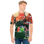 Falling Poker Chips Print Men's T-Shirt