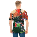 Falling Poker Chips Print Men's T-Shirt