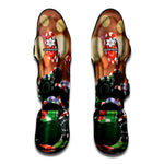 Falling Poker Chips Print Muay Thai Shin Guard