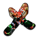Falling Poker Chips Print Muay Thai Shin Guard