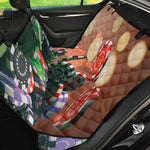 Falling Poker Chips Print Pet Car Back Seat Cover