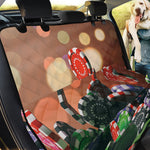 Falling Poker Chips Print Pet Car Back Seat Cover