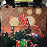 Falling Poker Chips Print Pet Car Back Seat Cover