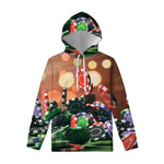 Falling Poker Chips Print Pullover Hoodie