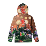 Falling Poker Chips Print Pullover Hoodie