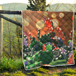Falling Poker Chips Print Quilt