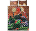 Falling Poker Chips Print Quilt Bed Set