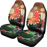 Falling Poker Chips Print Universal Fit Car Seat Covers