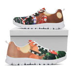 Falling Poker Chips Print White Sneakers