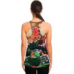 Falling Poker Chips Print Women's Racerback Tank Top