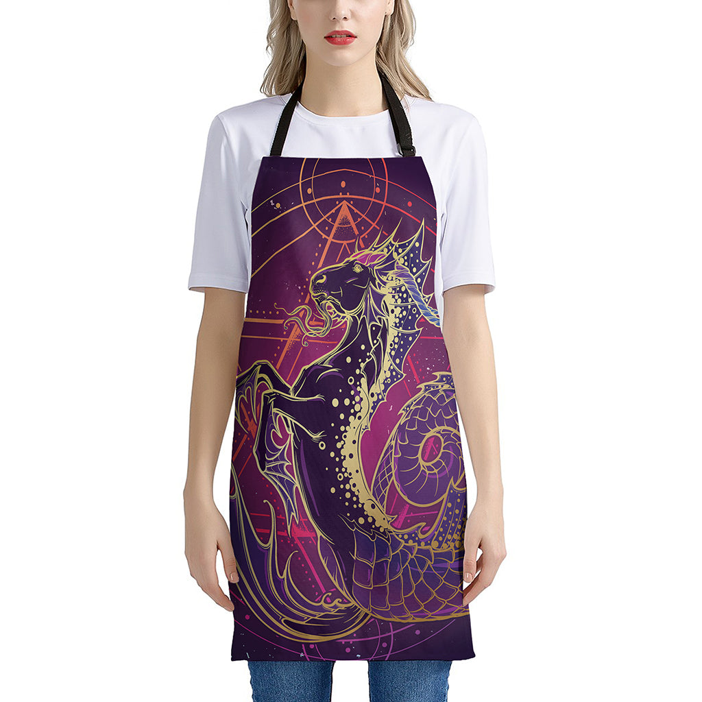 Fantastic Capricorn Sign Print Apron