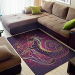 Fantastic Capricorn Sign Print Area Rug