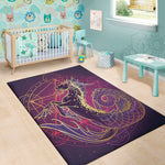 Fantastic Capricorn Sign Print Area Rug