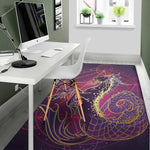 Fantastic Capricorn Sign Print Area Rug