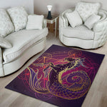 Fantastic Capricorn Sign Print Area Rug