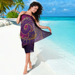 Fantastic Capricorn Sign Print Beach Sarong Wrap