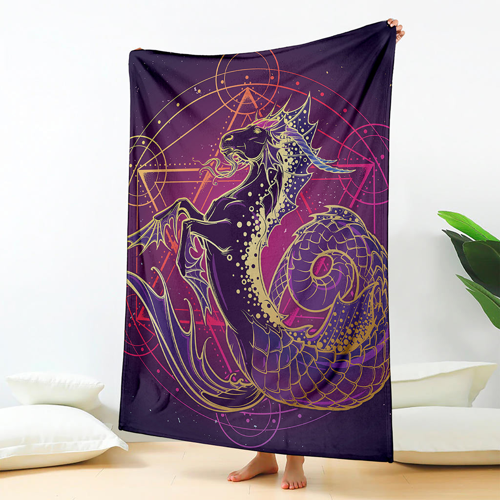 Fantastic Capricorn Sign Print Blanket