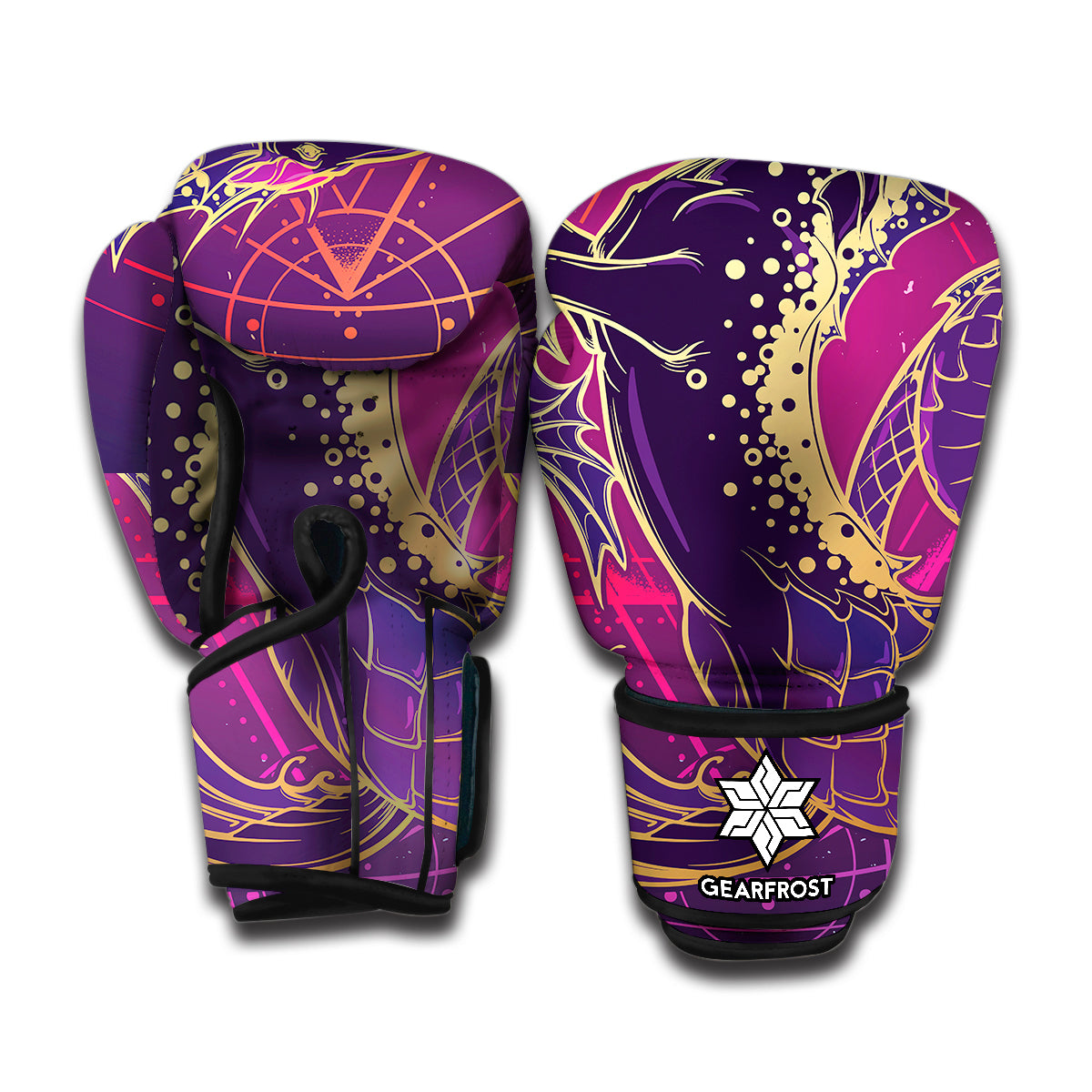 Fantastic Capricorn Sign Print Boxing Gloves