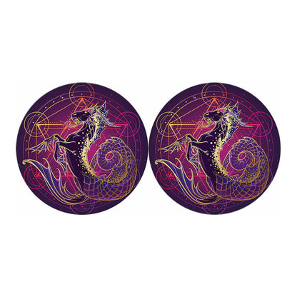 Fantastic Capricorn Sign Print Car Coasters