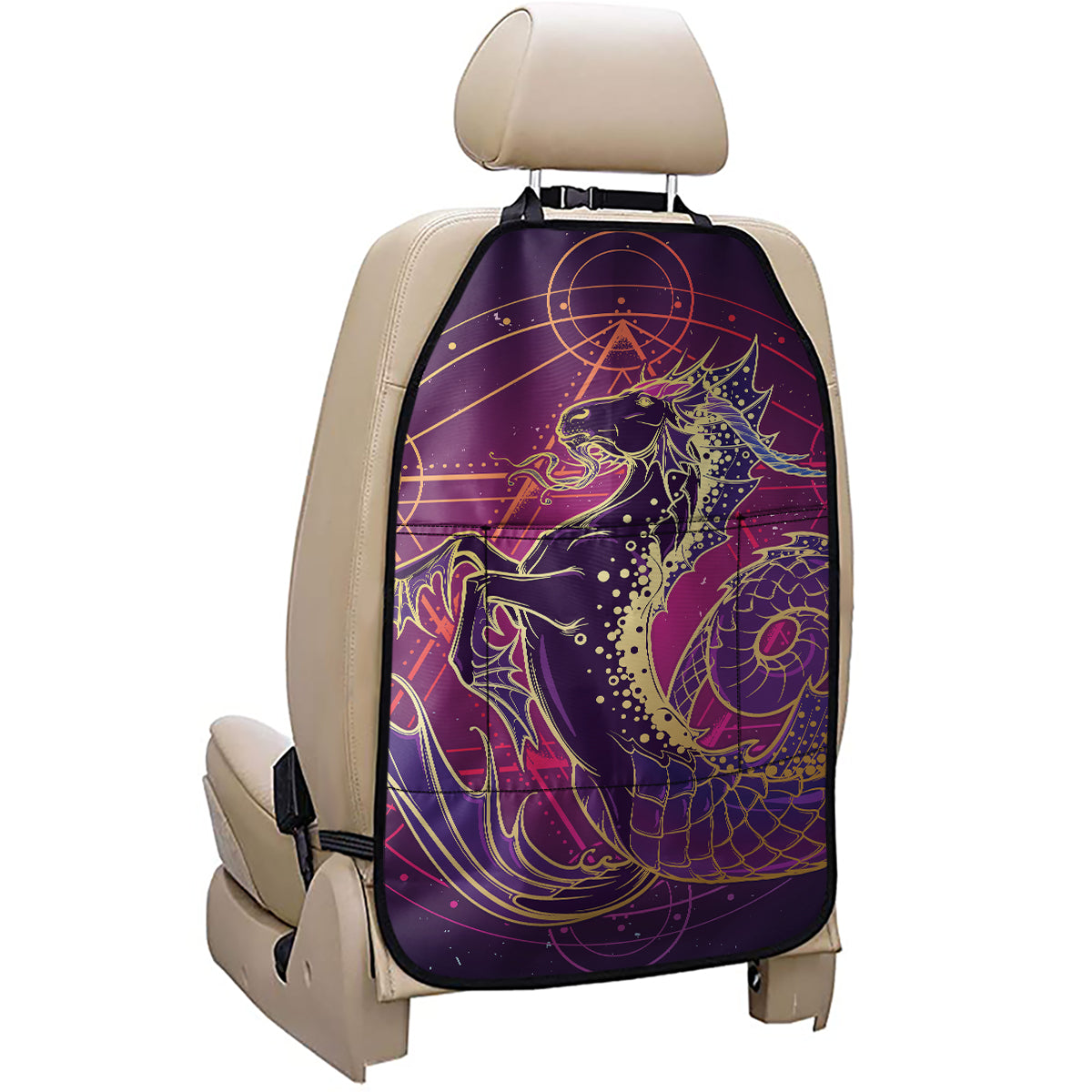 Fantastic Capricorn Sign Print Car Seat Organizers