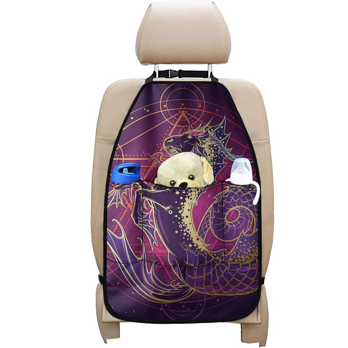 Fantastic Capricorn Sign Print Car Seat Organizers