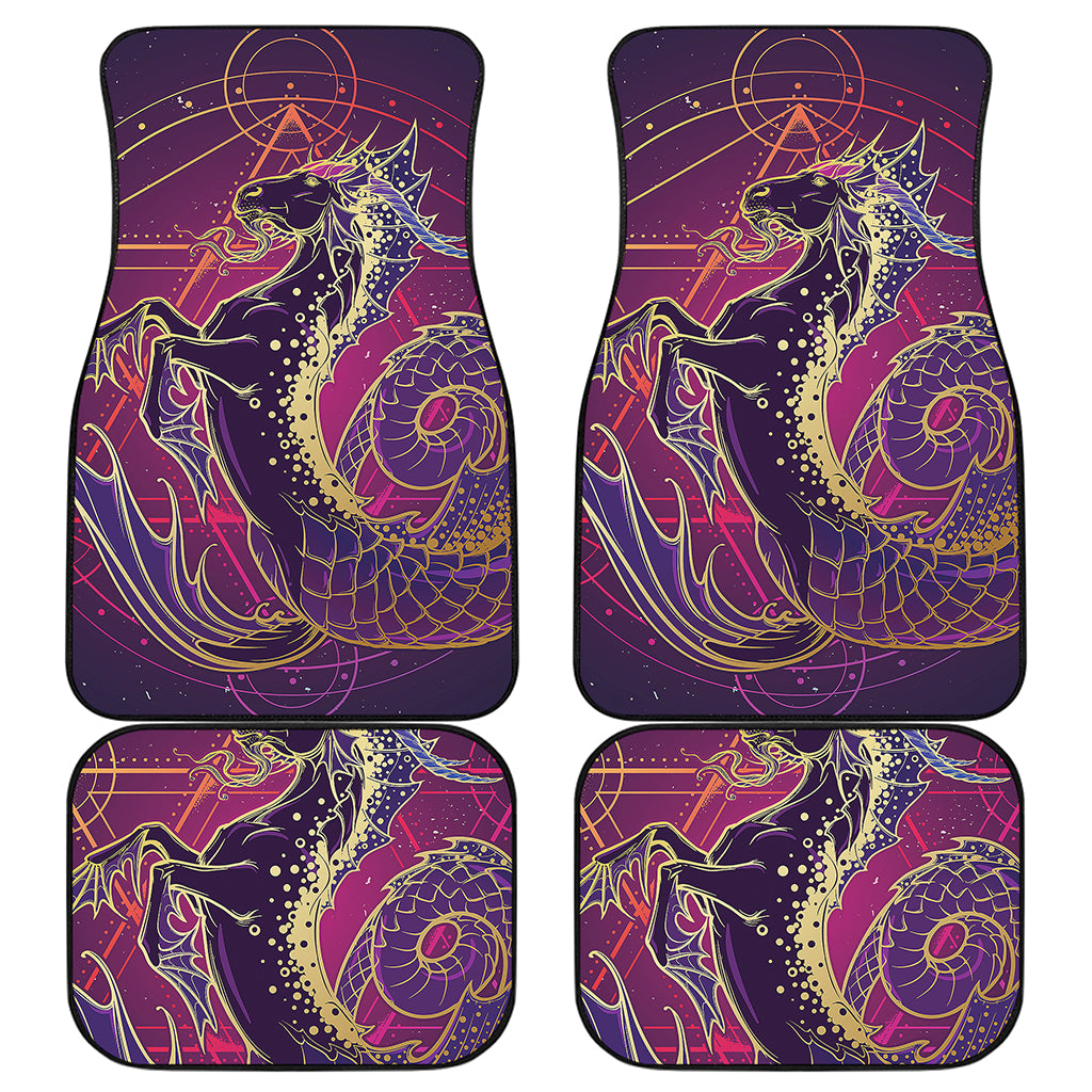 Fantastic Capricorn Sign Print Front and Back Car Floor Mats