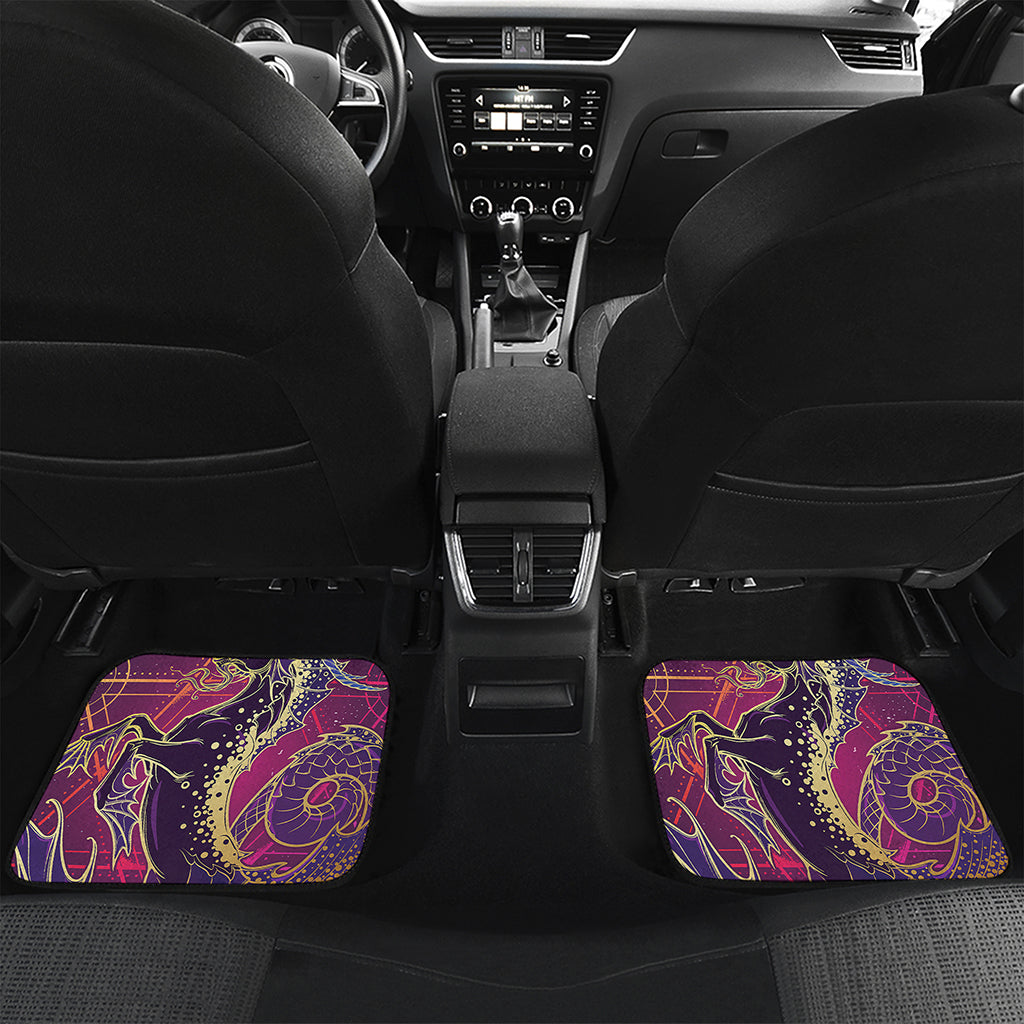 Fantastic Capricorn Sign Print Front and Back Car Floor Mats