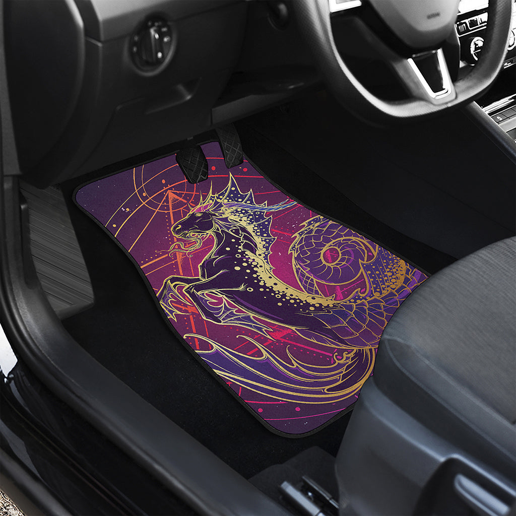 Fantastic Capricorn Sign Print Front and Back Car Floor Mats