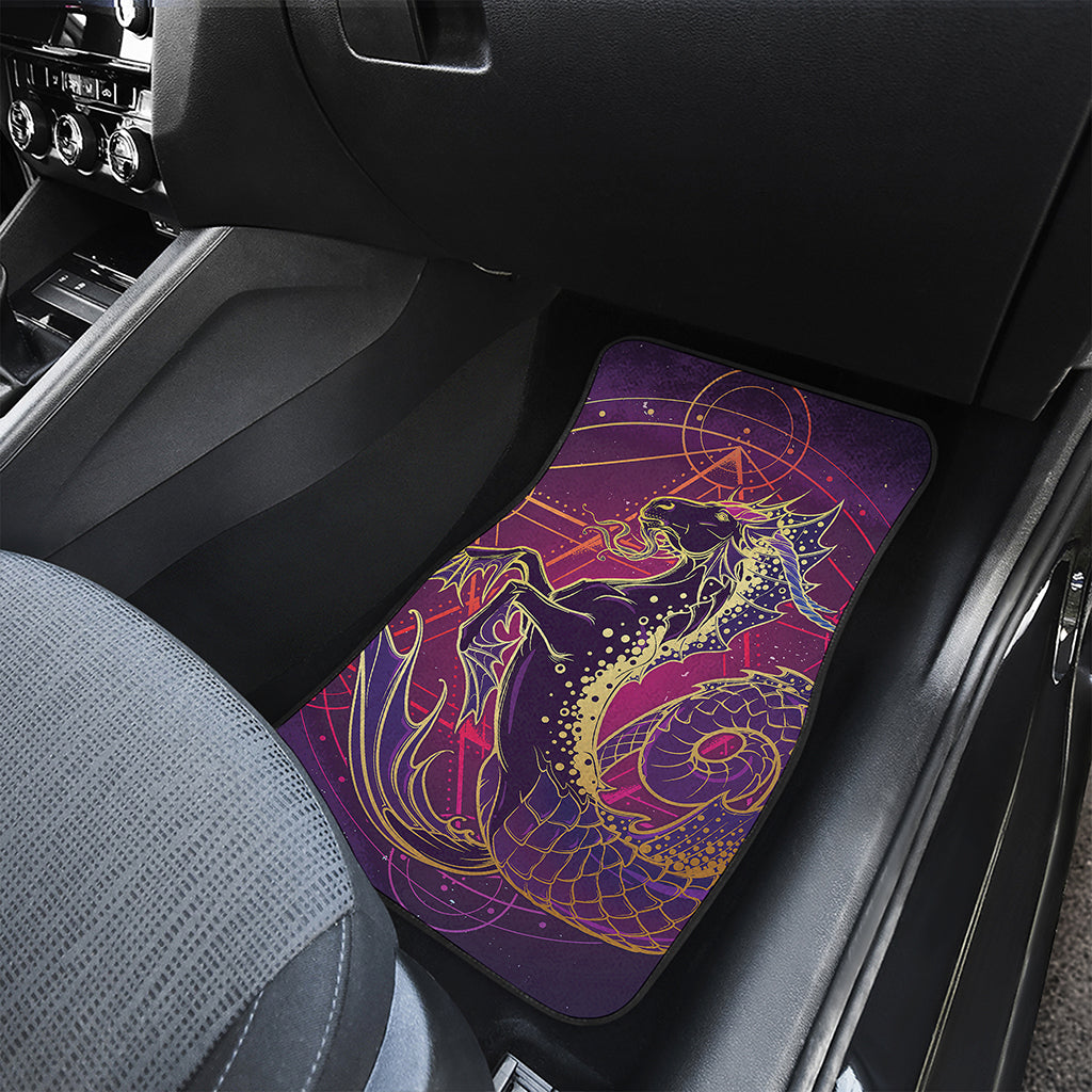 Fantastic Capricorn Sign Print Front and Back Car Floor Mats