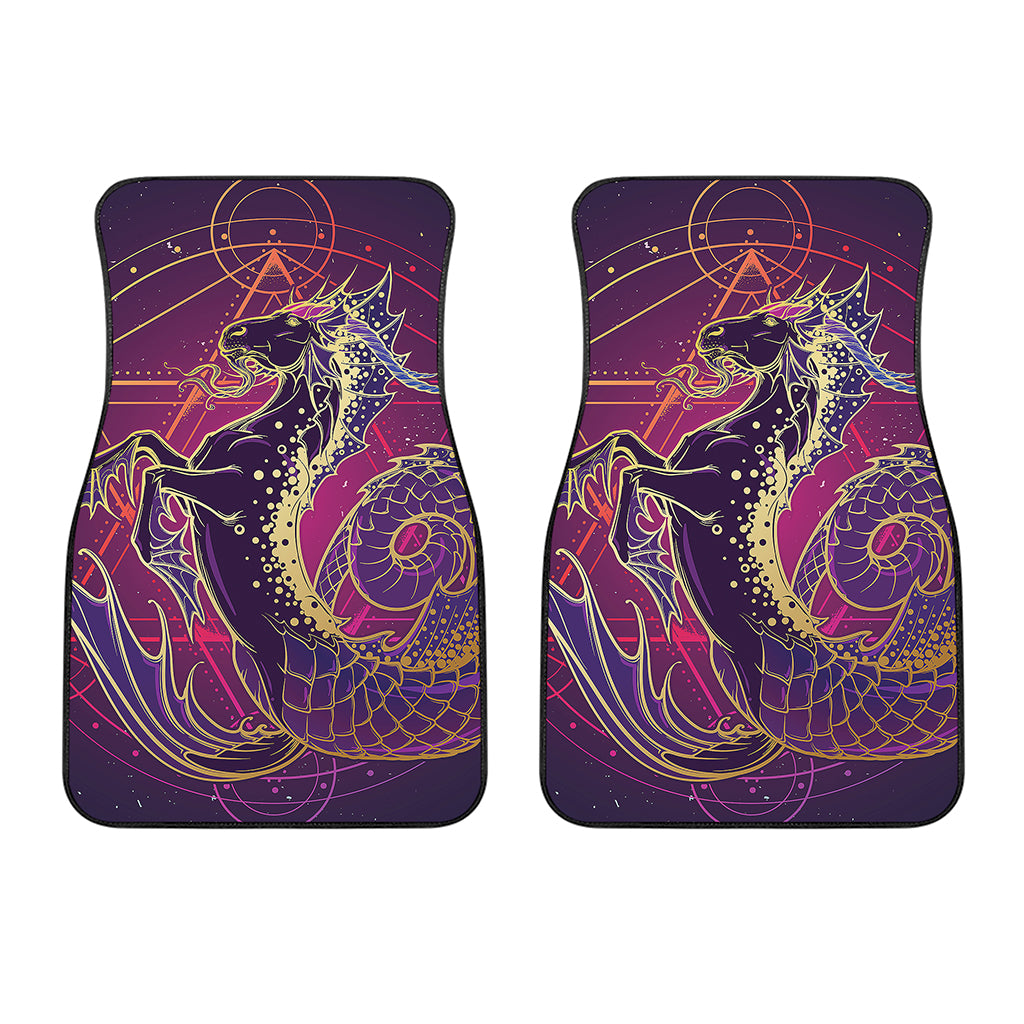 Fantastic Capricorn Sign Print Front Car Floor Mats
