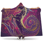 Fantastic Capricorn Sign Print Hooded Blanket