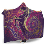 Fantastic Capricorn Sign Print Hooded Blanket