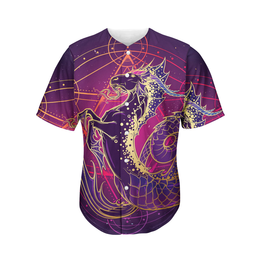 Fantastic Capricorn Sign Print Men's Baseball Jersey