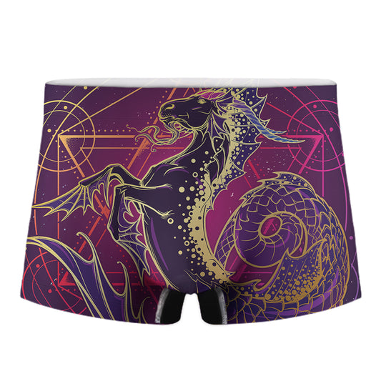 Fantastic Capricorn Sign Print Men's Boxer Briefs