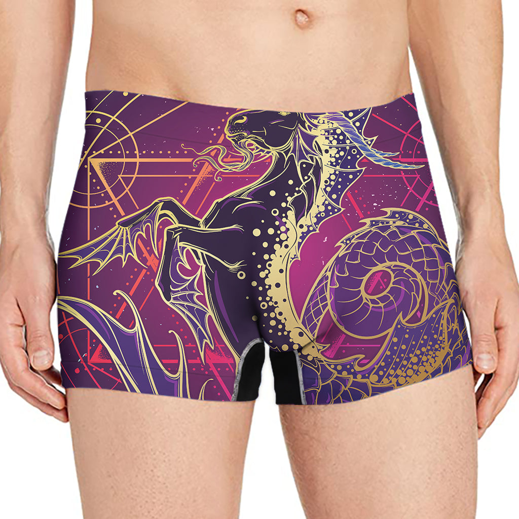 Fantastic Capricorn Sign Print Men's Boxer Briefs