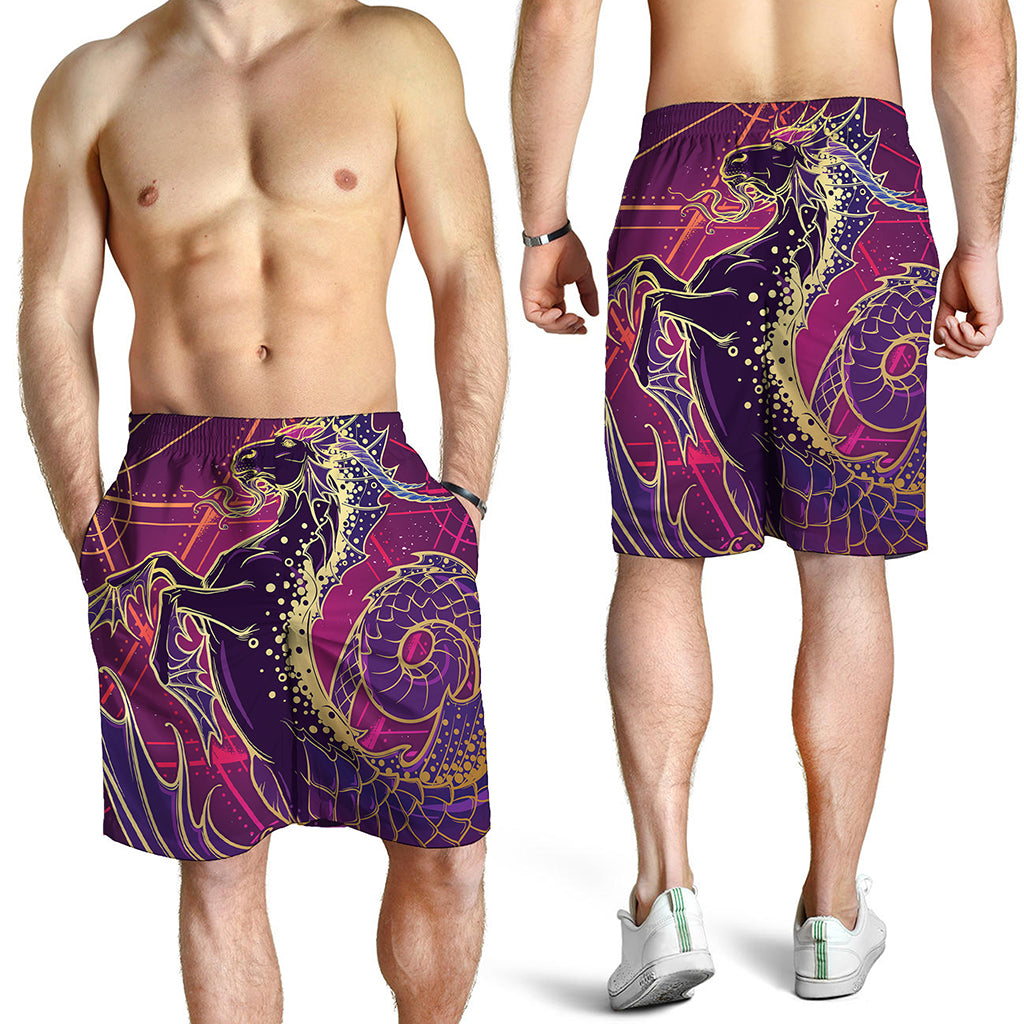 Fantastic Capricorn Sign Print Men's Shorts