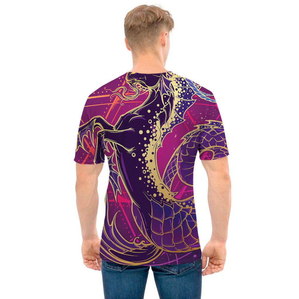 Fantastic Capricorn Sign Print Men's T-Shirt