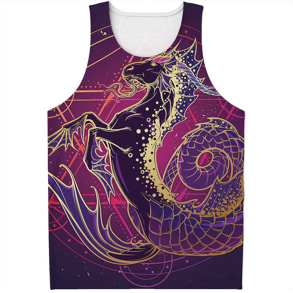 Fantastic Capricorn Sign Print Men's Tank Top