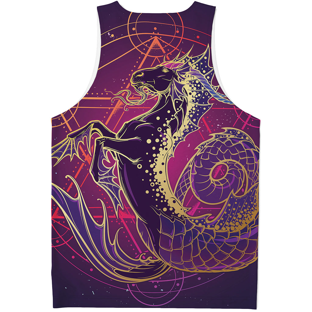 Fantastic Capricorn Sign Print Men's Tank Top