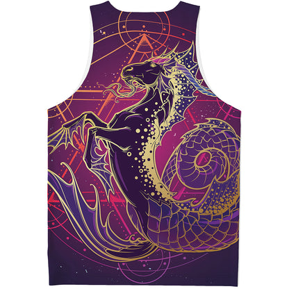 Fantastic Capricorn Sign Print Men's Tank Top