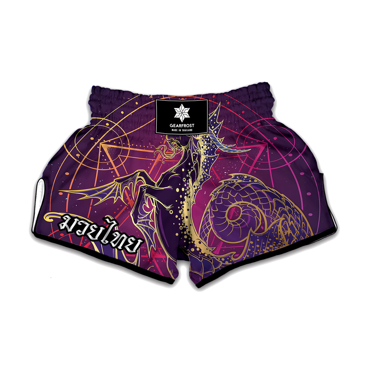 Fantastic Capricorn Sign Print Muay Thai Boxing Shorts