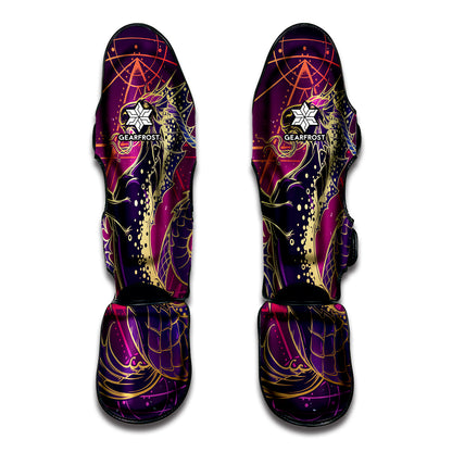 Fantastic Capricorn Sign Print Muay Thai Shin Guard