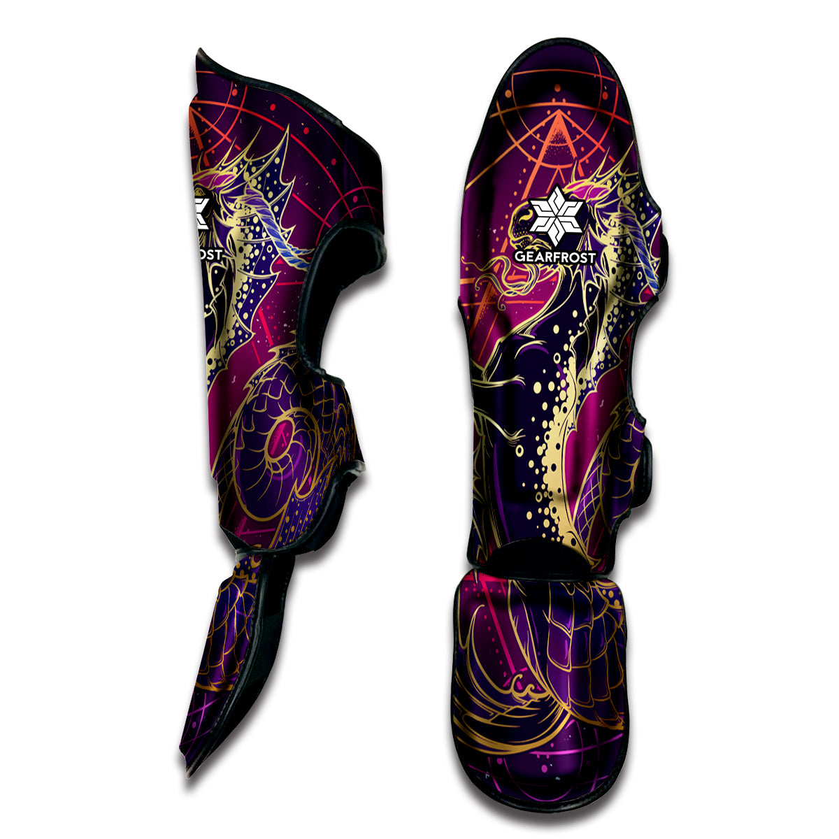 Fantastic Capricorn Sign Print Muay Thai Shin Guard