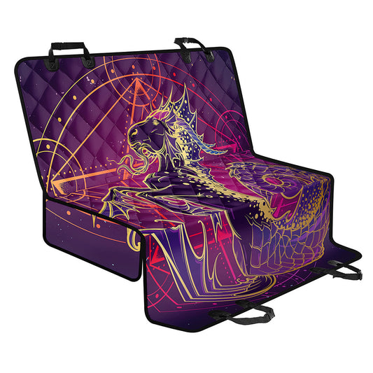 Fantastic Capricorn Sign Print Pet Car Back Seat Cover