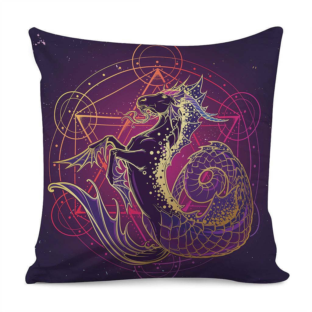 Fantastic Capricorn Sign Print Pillow Cover