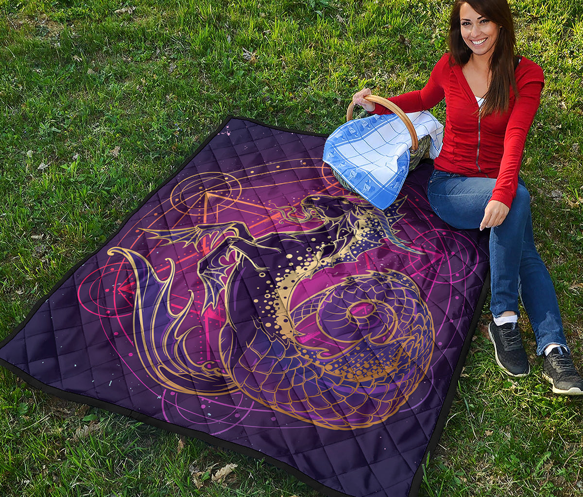 Fantastic Capricorn Sign Print Quilt